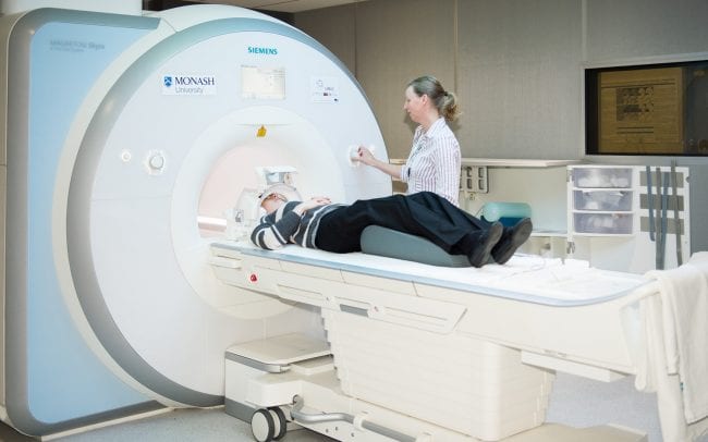 Monash 3T MRI in use