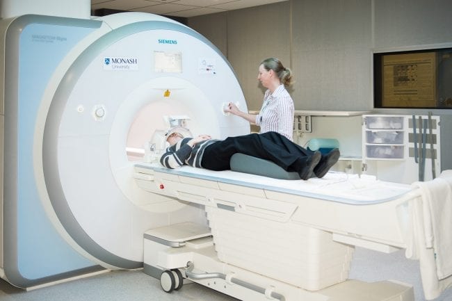 Monash 3T MRI in use