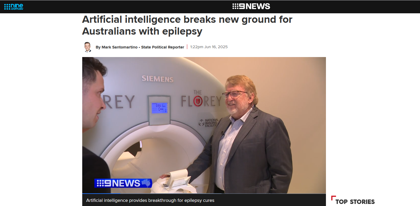 9 News: Recent epilepsy breakthroughs use imaging data captured on NIF instruments
