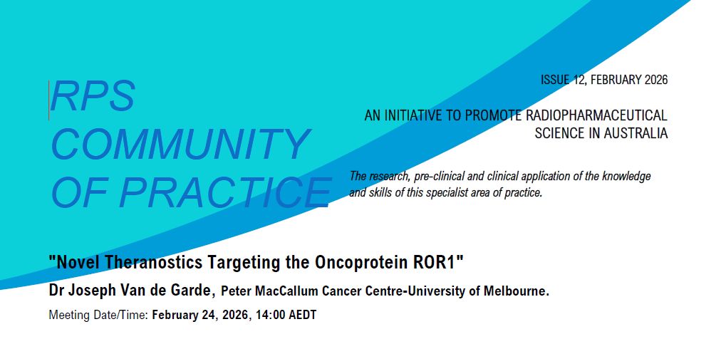 Radiopharmaceutical Science Community of Practice: Novel theranostics targeting the oncoprotein R0R1
