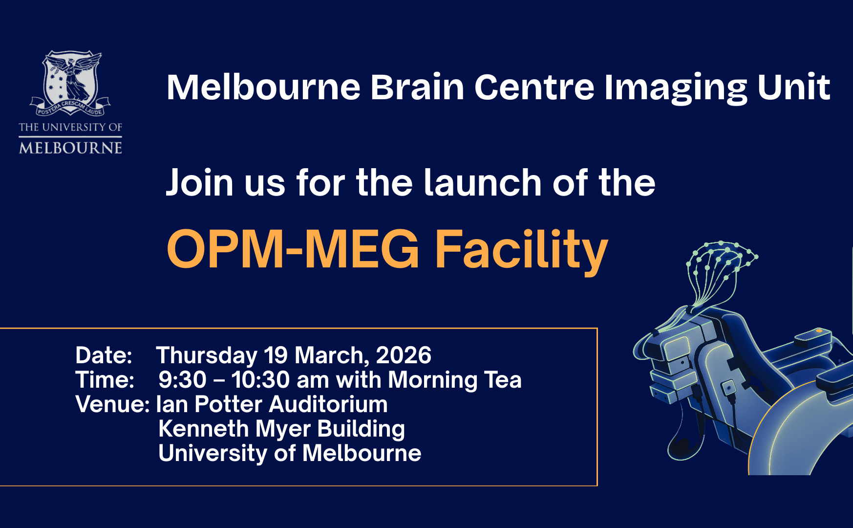 Melbourne Brain Centre Imaging Unit OPM-MEG Facility Launch Event